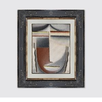 Abstrakter Kopf: Winterstimmung