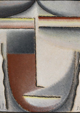 Abstrakter Kopf: Winterstimmung