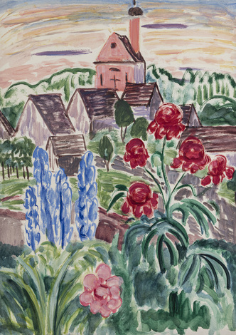 Blühender Garten in Murnau