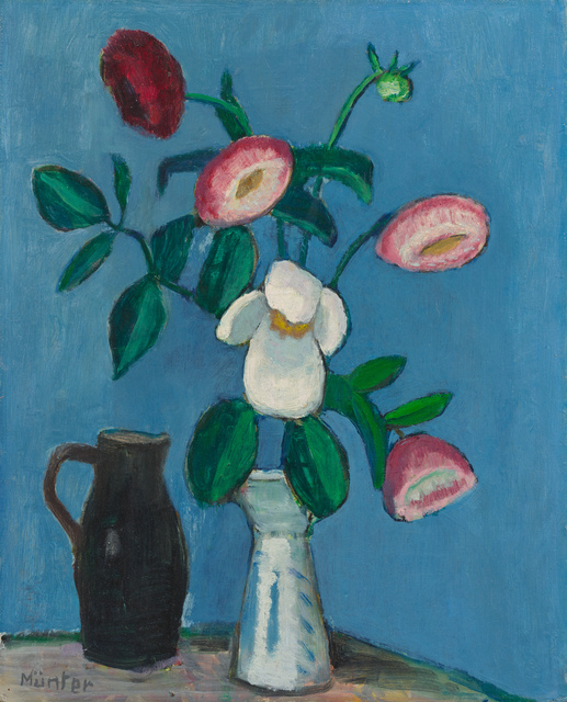 Blumen auf Blau